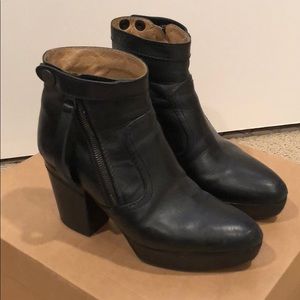 Acne Studios Black Platform Ankle Boot